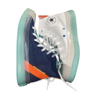 Converse CTAS CX HI Blue Teal White Canvas Size 6 Mens Sneakers 172948C